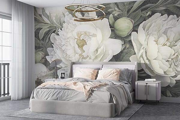Delicate peonie bianche in fiore Delicate peonie bianche in fiore