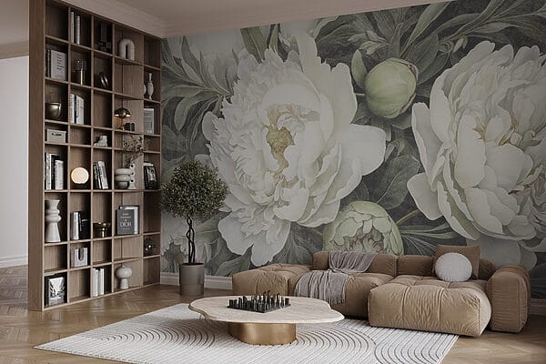 Delicate peonie bianche in fiore Delicate peonie bianche in fiore