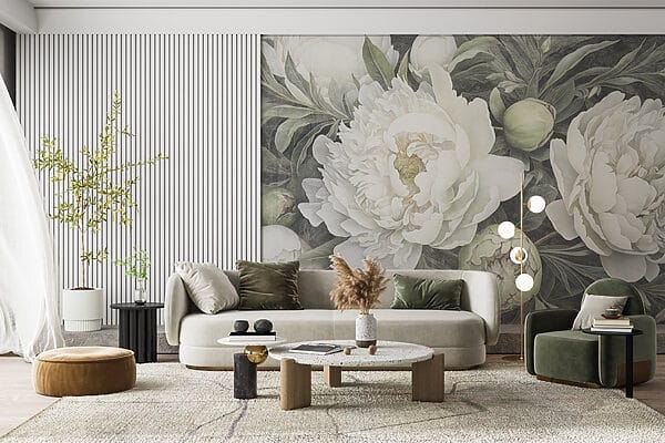 Delicate peonie bianche in fiore Delicate peonie bianche in fiore