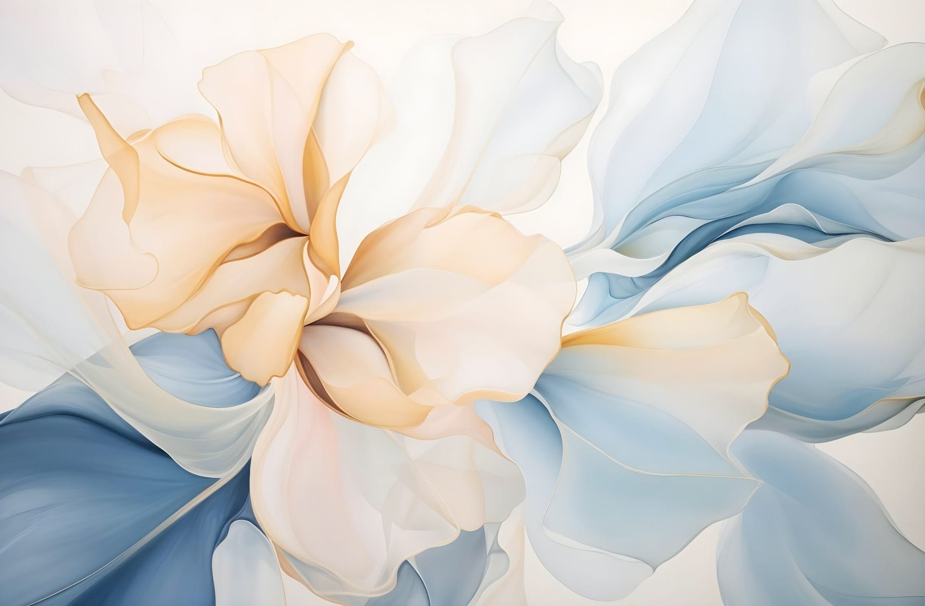 Delicate petals in soft hues