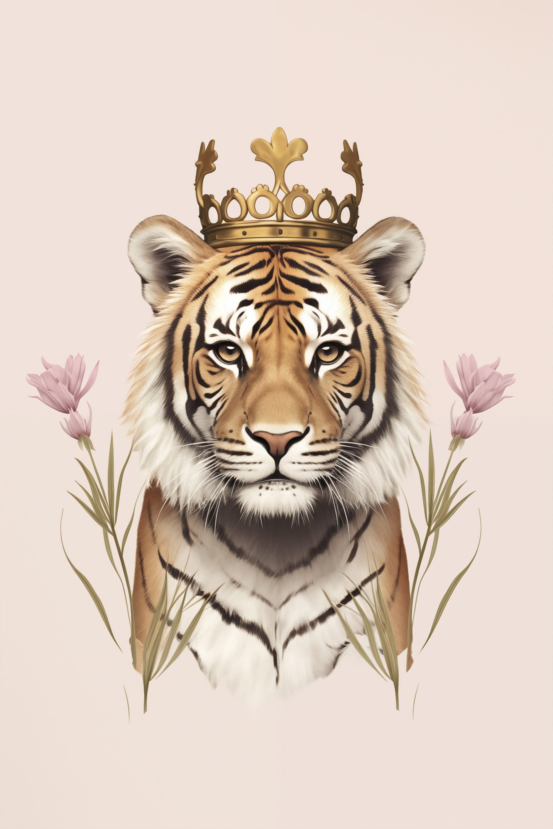 Tiger with a crown Tiger with a crown
