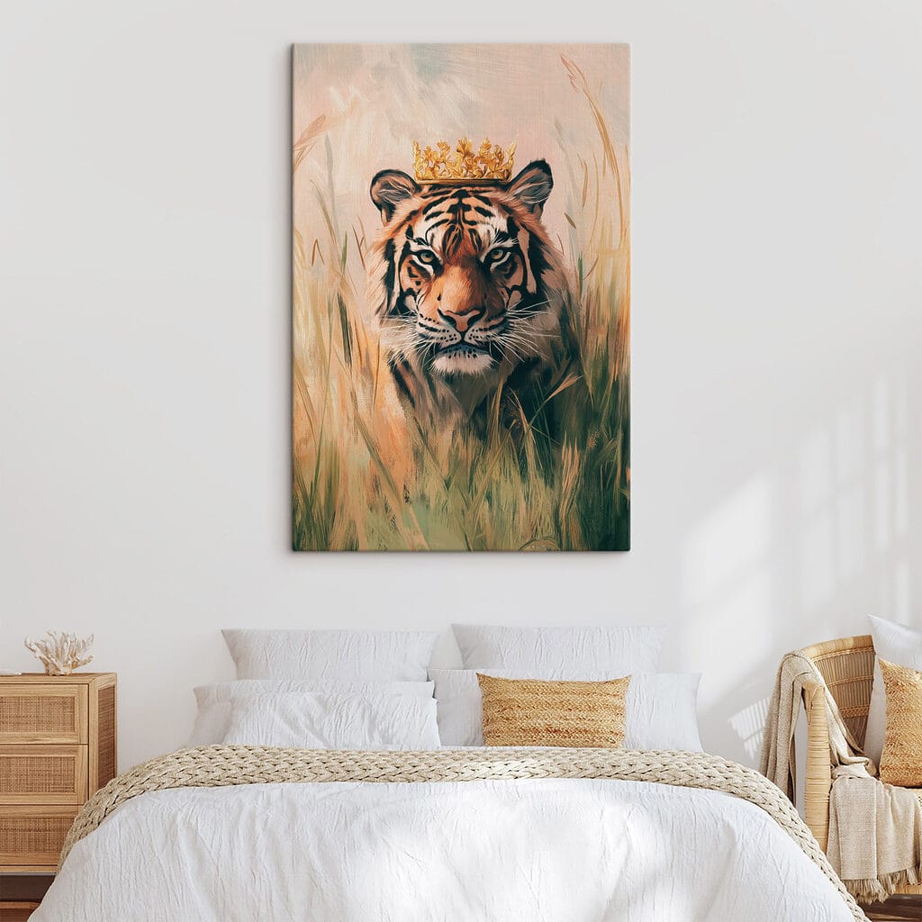 Tiger with a crown