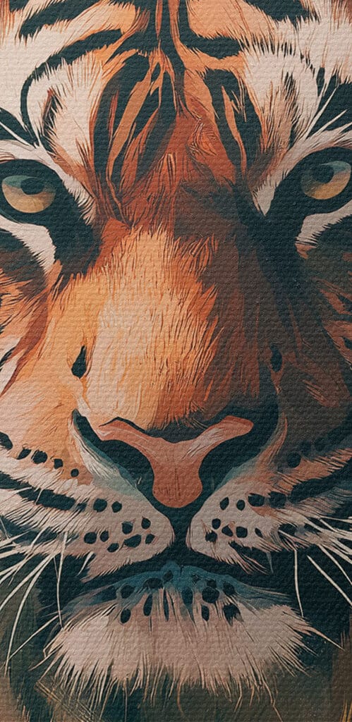 Tiger with a crown