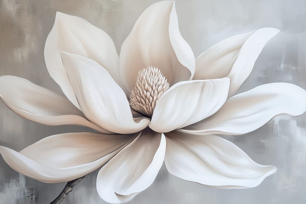 Fiore bianco con petali Fiore bianco con petali