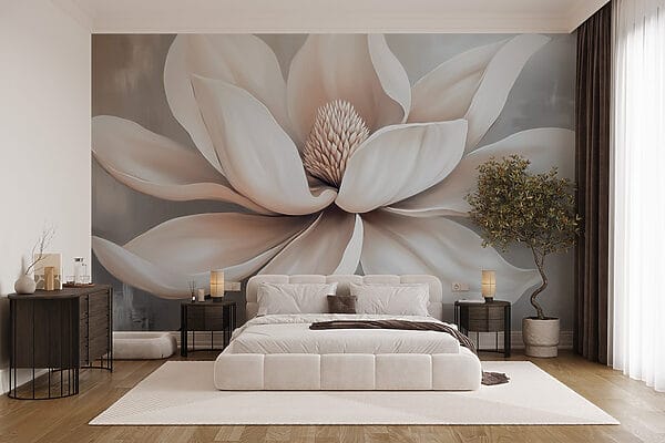 Fiore bianco con petali Fiore bianco con petali