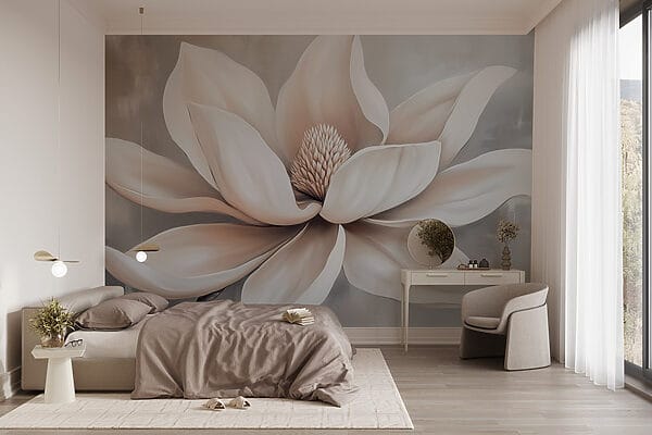 Fiore bianco con petali Fiore bianco con petali