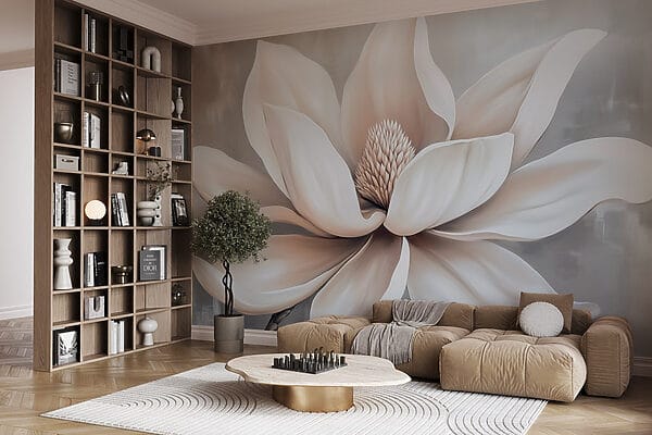 Fiore bianco con petali Fiore bianco con petali