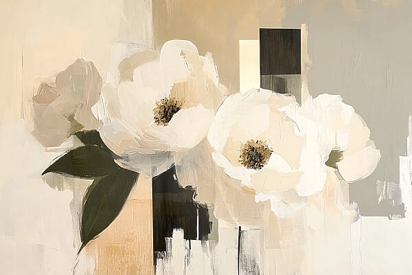 Pittura di fiori bianchi Pittura di fiori bianchi
