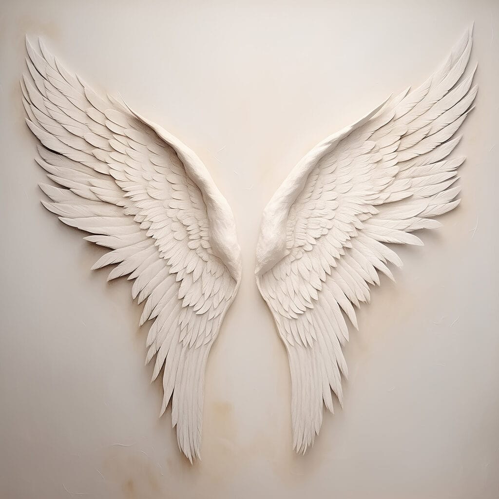 Pair of white wings