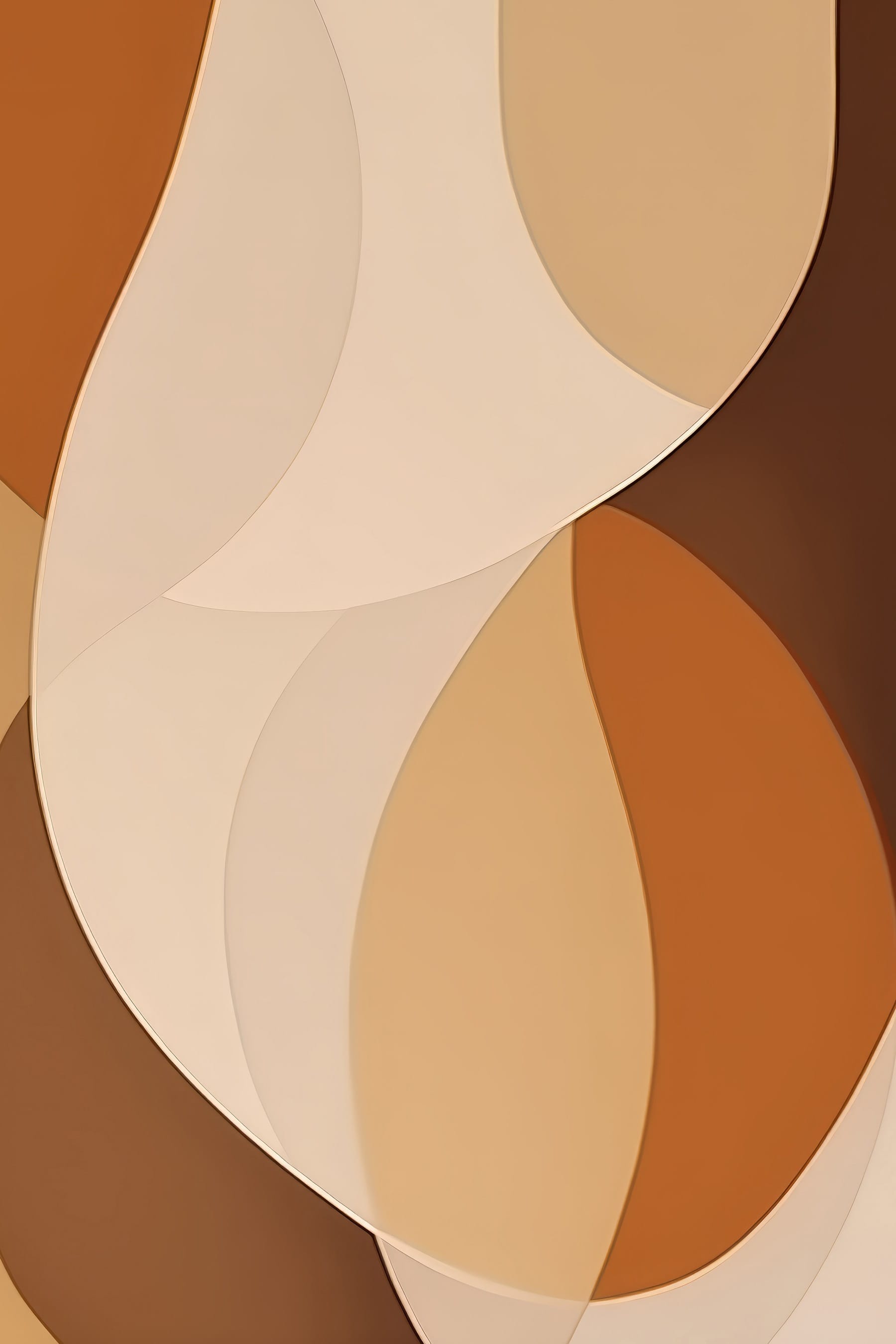 Soft curves in warm earthy tones Soft curves in warm earthy tones