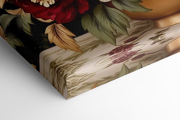 Vase of flowers on a table