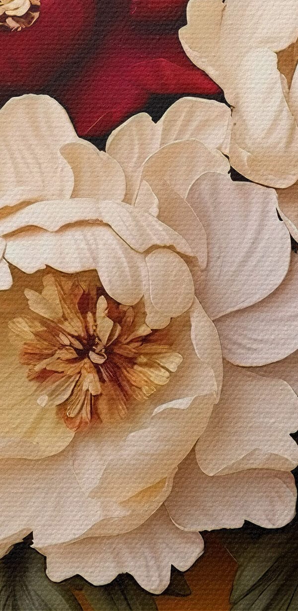 Vase of flowers on a table