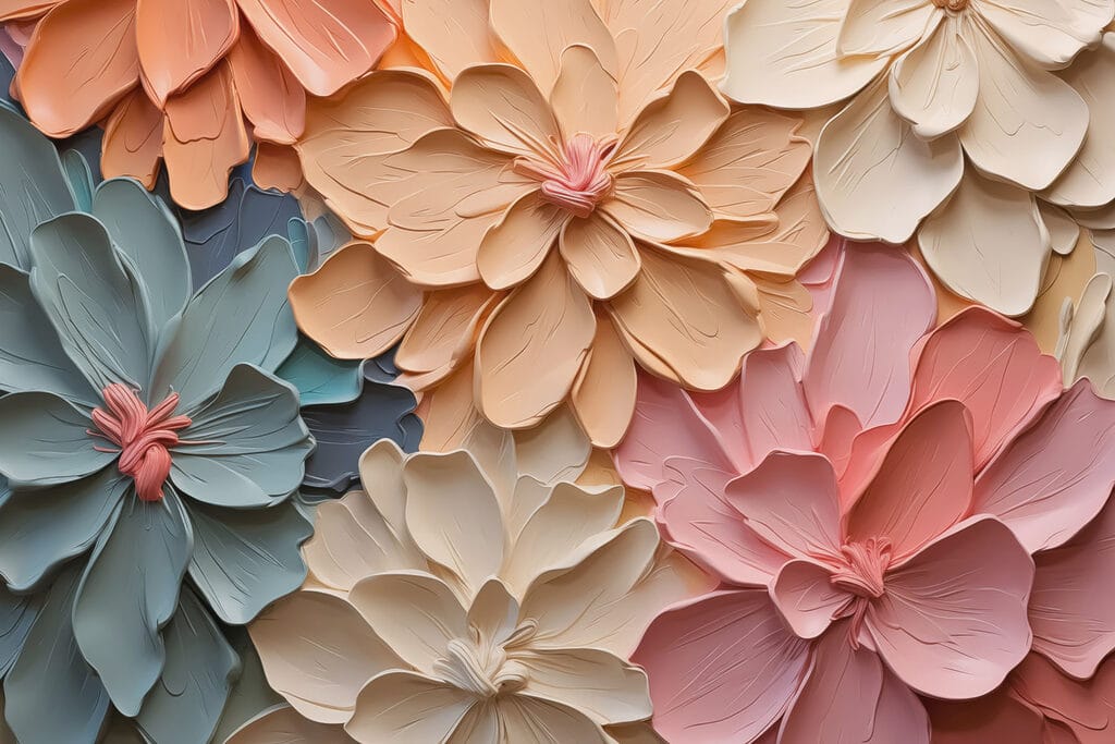 Gruppo di fiori di carta Gruppo di fiori di carta
