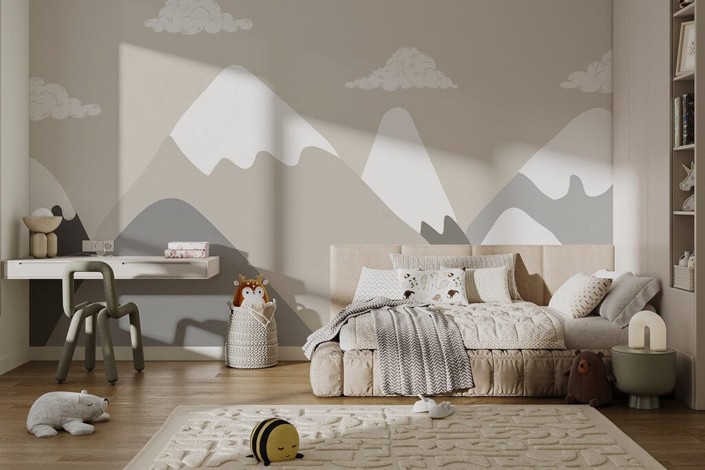 Mountain range with clouds Mountain range with clouds