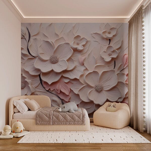 Fiori bianchi e rosa su una superficie bianca Fiori bianchi e rosa su una superficie bianca