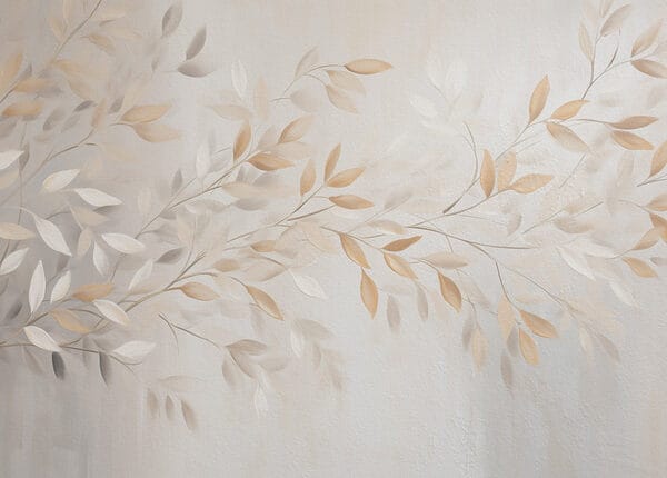 Wall murals Delicate leaves in soft hues. Wall murals Delicate leaves in soft hues.