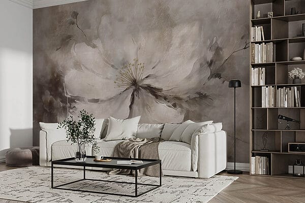 Pittura di un fiore bianco Pittura di un fiore bianco