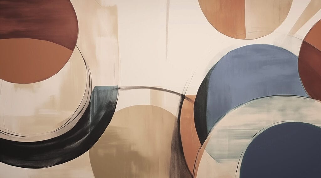 Pittura di cerchi e linee Pittura di cerchi e linee