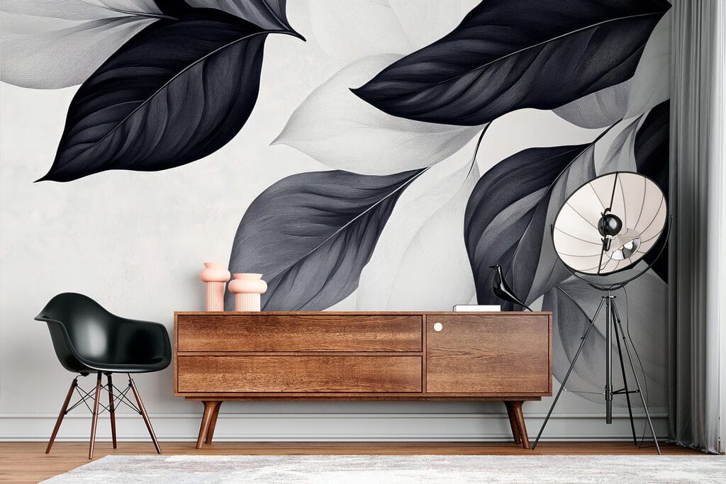 Elegant leaves in monochrome tones Elegant leaves in monochrome tones