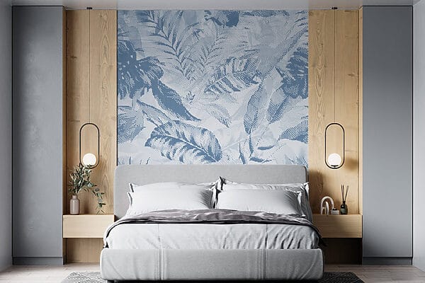 Tinte tenui con motivi a foglia Tinte tenui con motivi a foglia