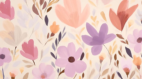 Pittura di fiori e foglie Pittura di fiori e foglie