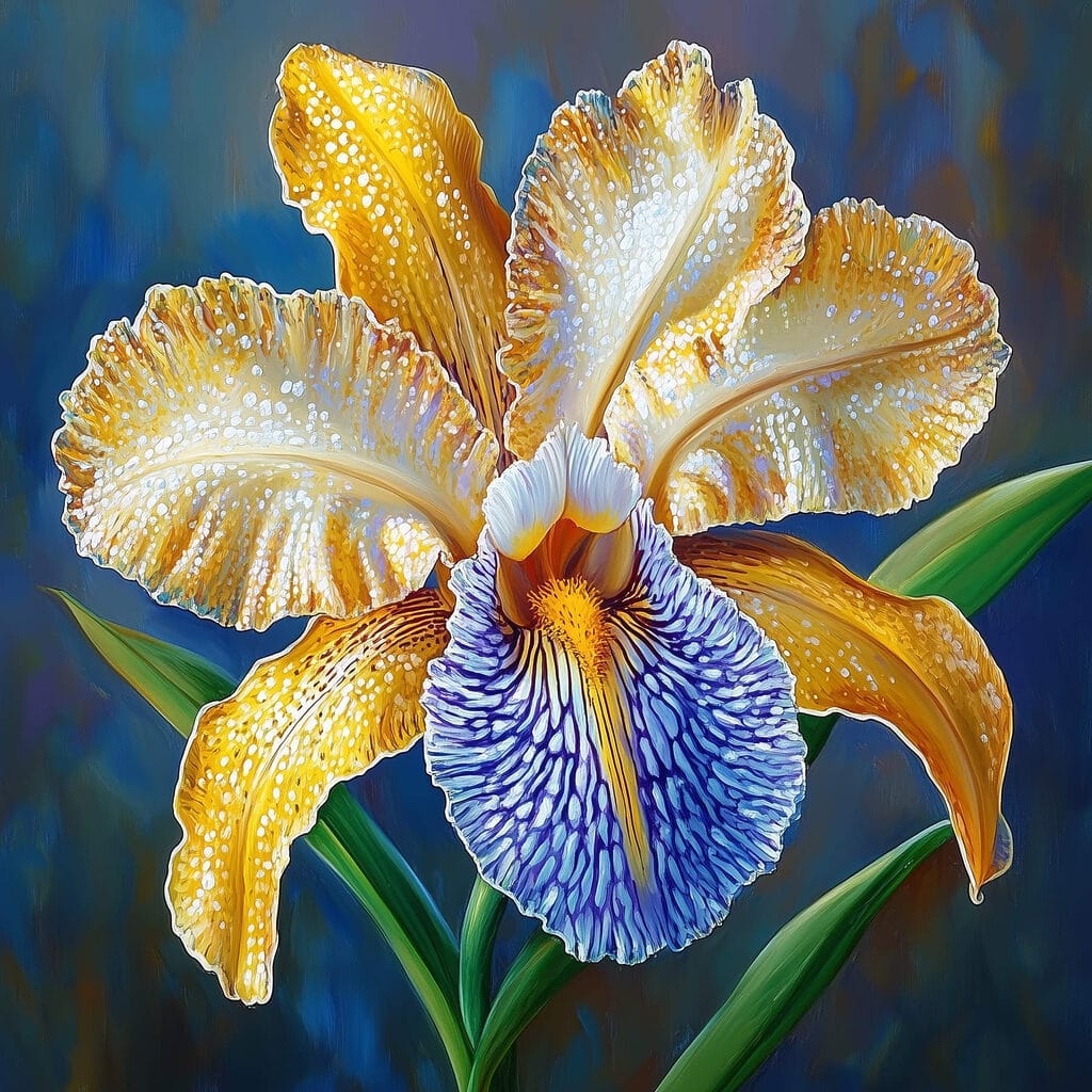 Yellow and blue flower Yellow and blue flower