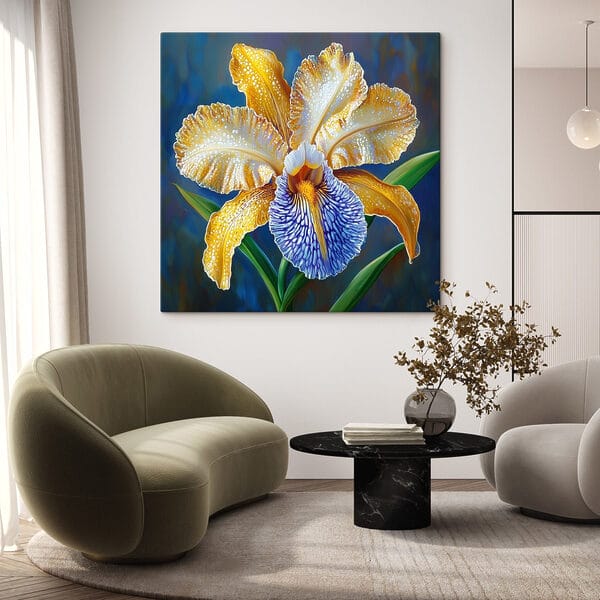 Quadri Quadri Fiore giallo e blu (COD: s42858)