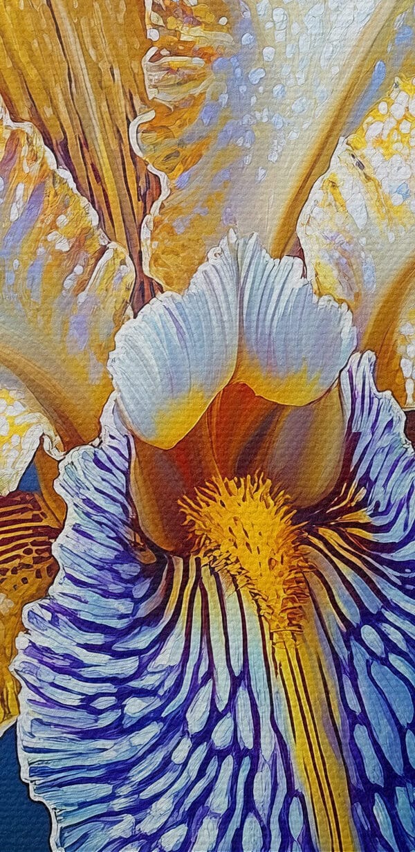 Yellow and blue flower Yellow and blue flower