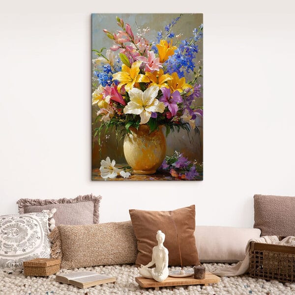 Quadri Dipinto di fiori in un vaso (COD: s42864) Quadri Quadri Dipinto di fiori in un vaso (COD: s42864)