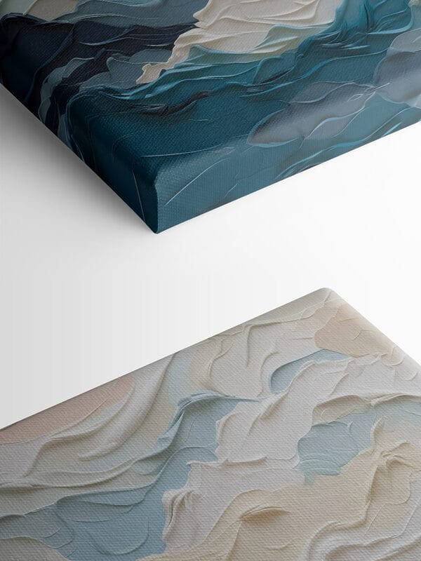 Painting of mountains and clouds Painting of mountains and clouds