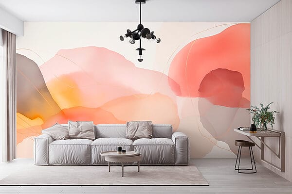 Le tonalità tenui si fondono in un design fluido Le tonalità tenui si fondono in un design fluido
