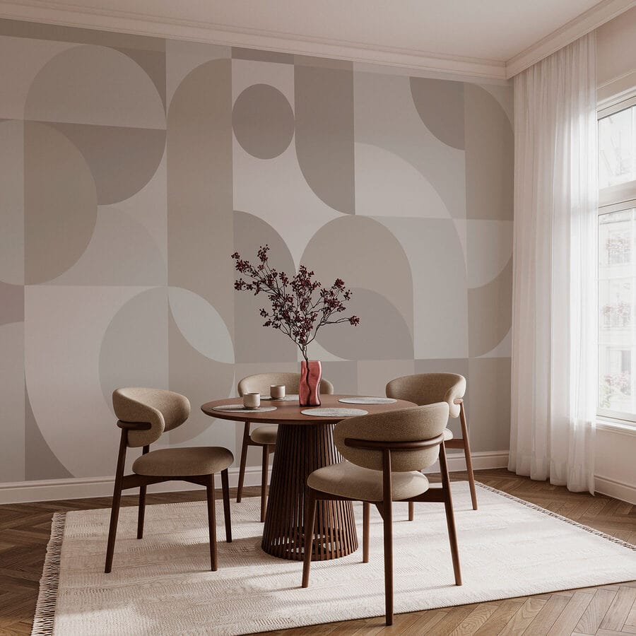 Motivo geometrico grigio e bianco