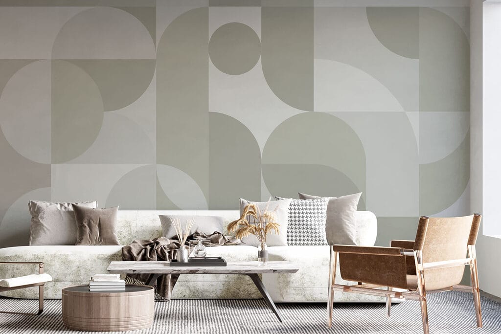 Grey and white geometric pattern
