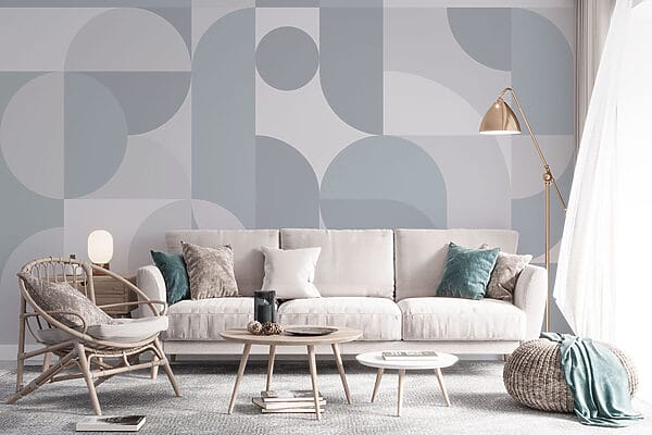 Motivo geometrico grigio e bianco Motivo geometrico grigio e bianco