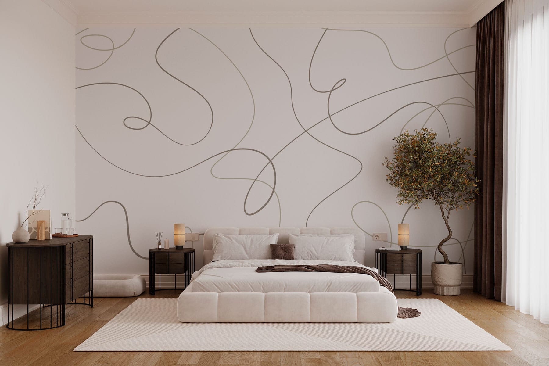 White background with black lines