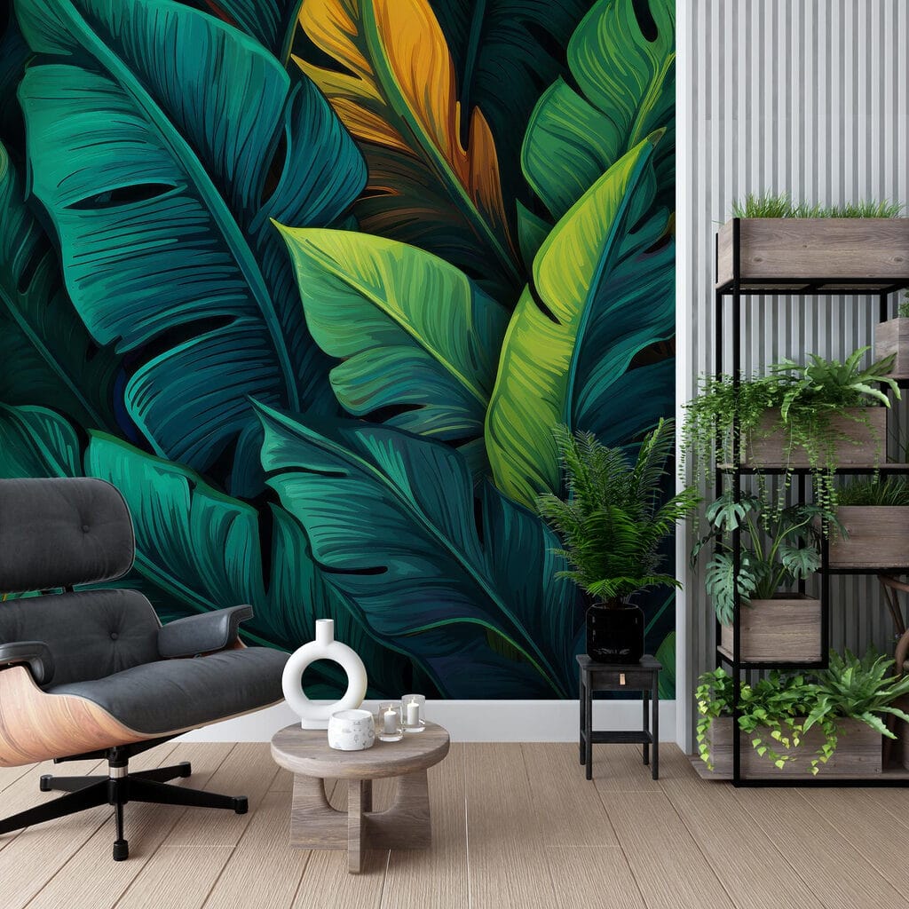 Group of colorful leaves Group of colorful leaves