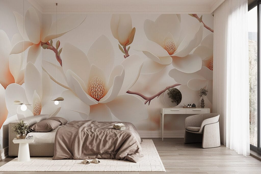 Group of white flowers Group of white flowers