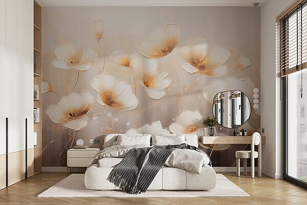 Pittura di fiori su sfondo bianco Pittura di fiori su sfondo bianco