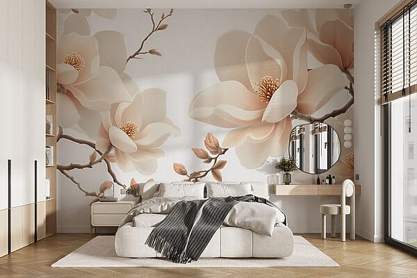 Fiori eleganti su rami aggraziati Fiori eleganti su rami aggraziati