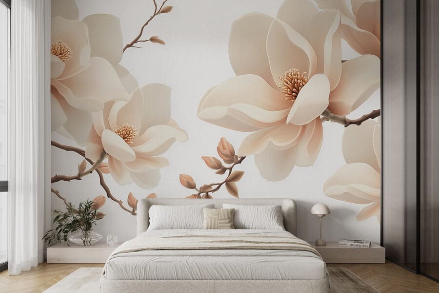 Fiori eleganti su rami aggraziati