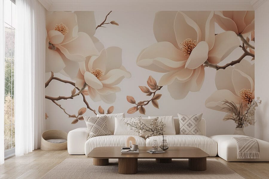 Fiori eleganti su rami aggraziati