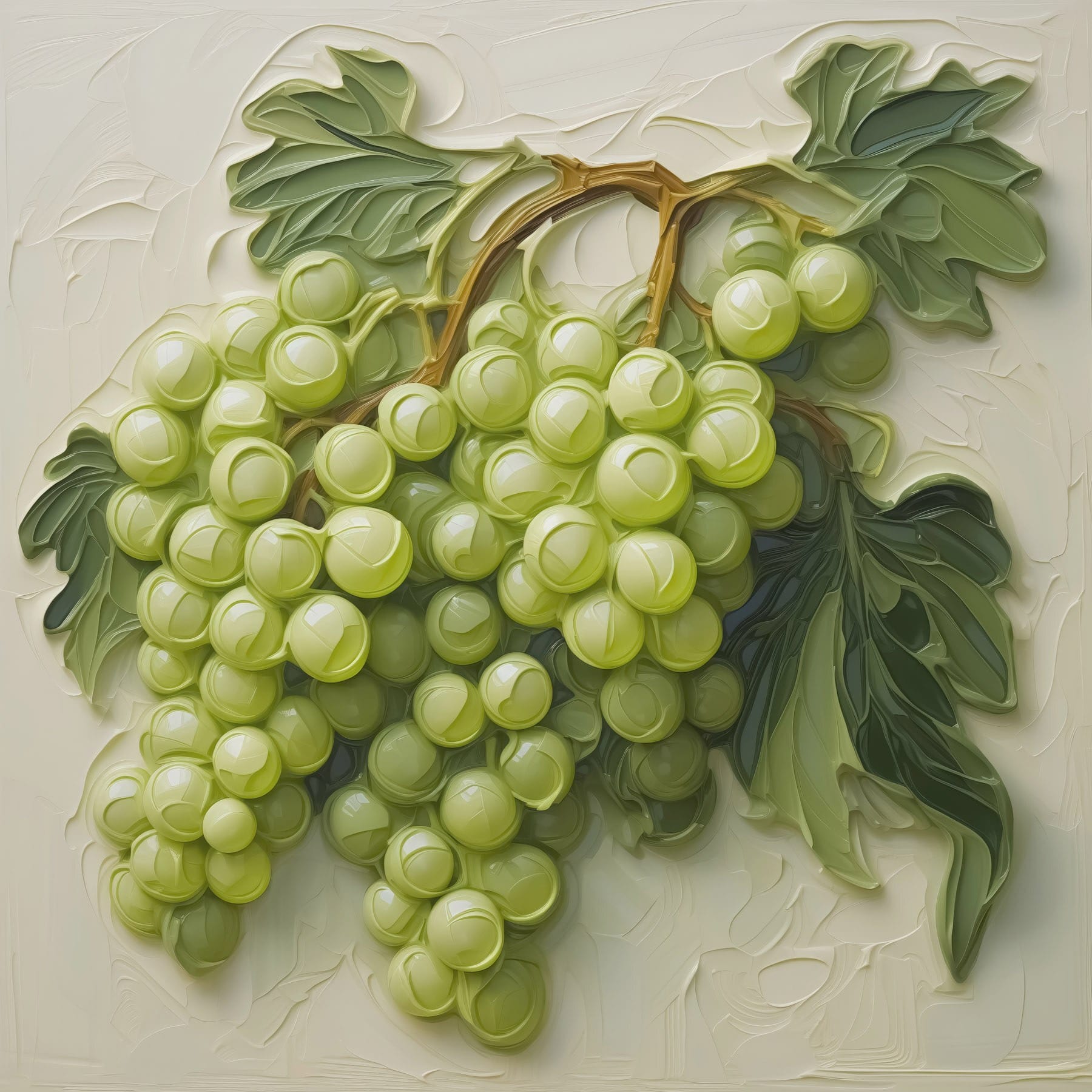Painting of a bunch of grapes Painting of a bunch of grapes