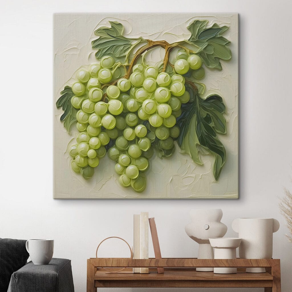 Painting of a bunch of grapes Painting of a bunch of grapes