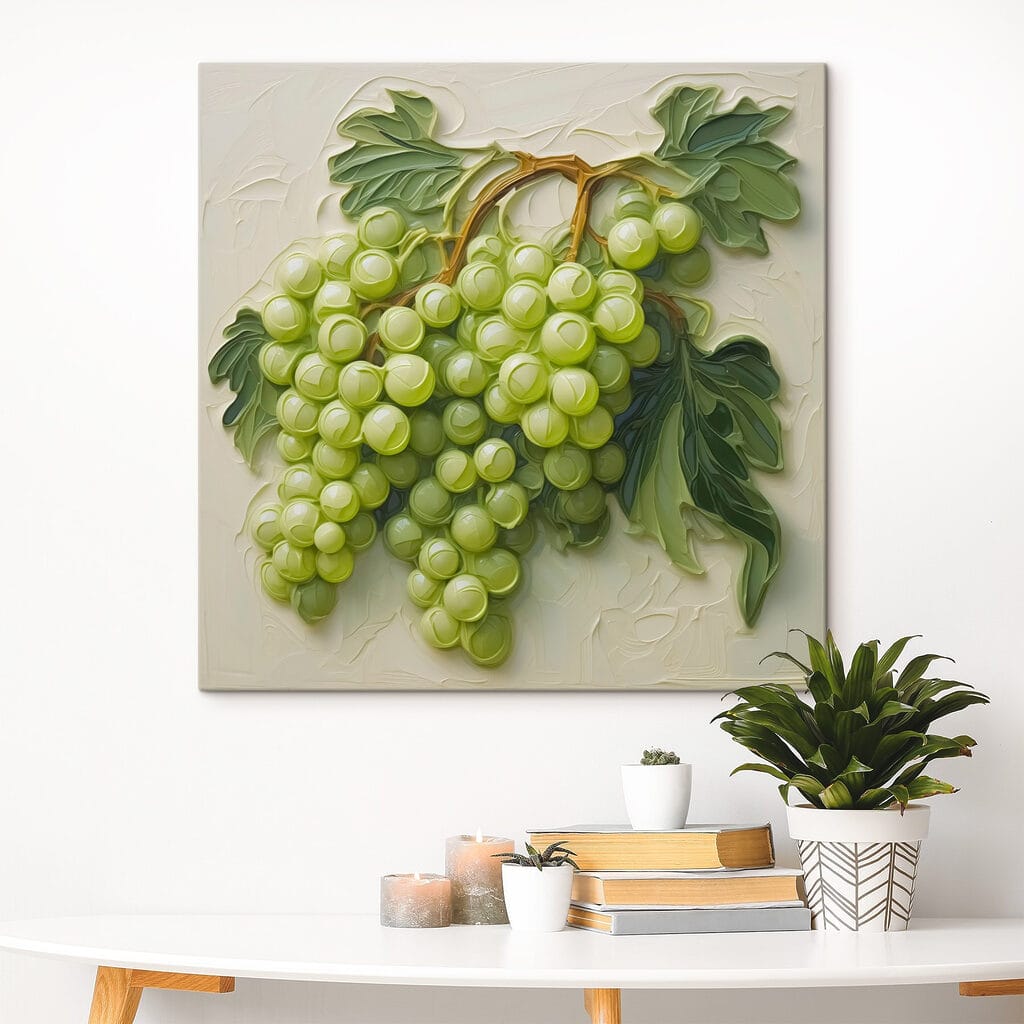 Painting of a bunch of grapes Painting of a bunch of grapes