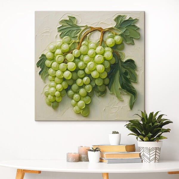 Painting of a bunch of grapes Painting of a bunch of grapes