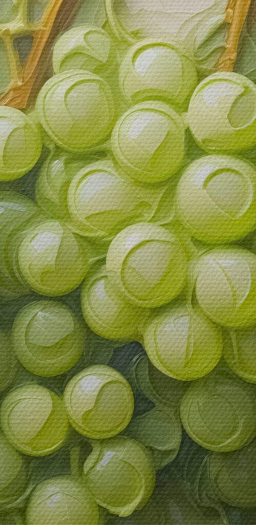 Painting of a bunch of grapes Painting of a bunch of grapes