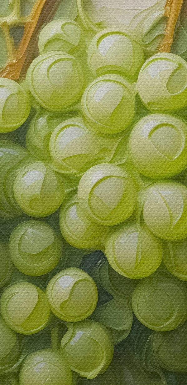 Painting of a bunch of grapes Painting of a bunch of grapes