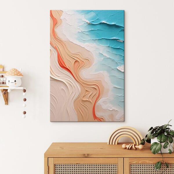 Quadri Quadri Onde sinuose di terra e mare (COD: s42903)