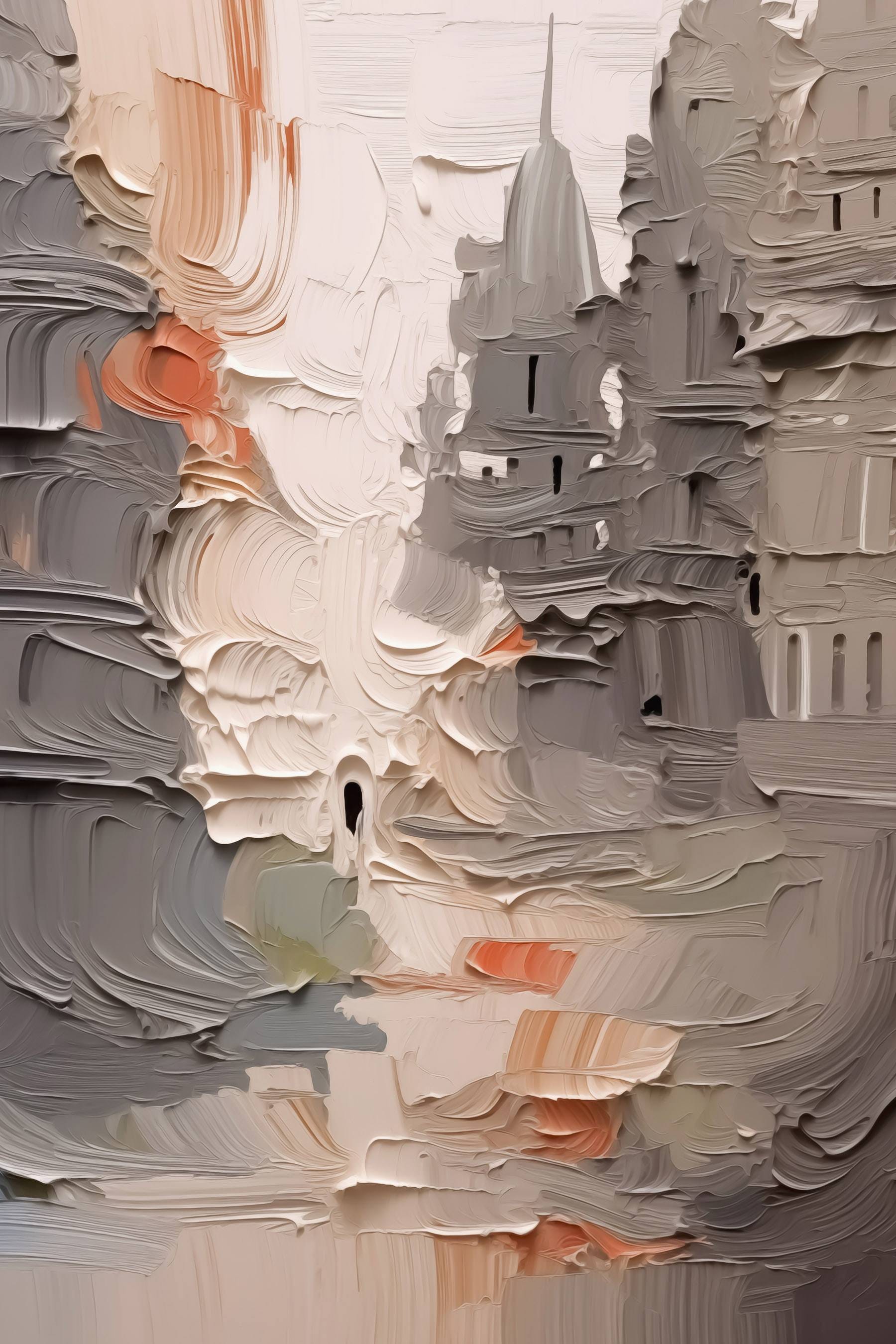 Painting of a building