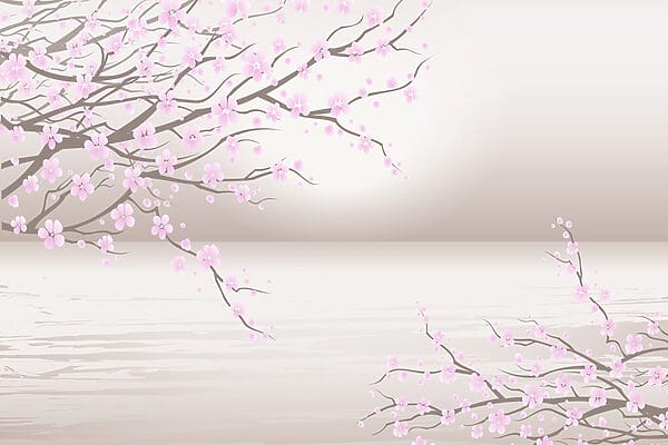 Albero con fiori rosa Albero con fiori rosa